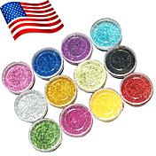 12 Colors Acrylic Powder Set For 3D Nail Art