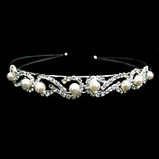 gorgeous Kristallen und Nachahmungen von Perlen Braut Diadem / Kopfstück / Stirnband