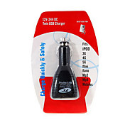 2-port USB Power bil adapter (med sikkerhet kretser)