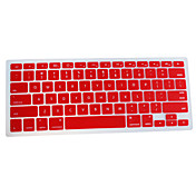 Silicon QWERTY Keyboard Cover for Mac Book (Red)