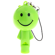 Cut Doll LED Keychain Flashlight with whistle (Random Color)