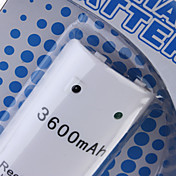 Rechargeable Battery Pack (3600mAh) for Wii/Wii U Remote Controller