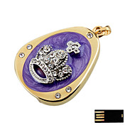 Grand Crown Jewelry USB Flash Drive - Optional Memory From 2 GB to 16 GB (SMQ4621)