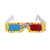 herbruikbare sport style plastic frame hars lens anaglyfische rood + blauw 3d bril