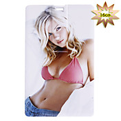 Trendy Card Shaped USB 2.0 Drive(16GB)