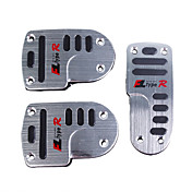 slip-proof kjøretøy gass-brems-clutch pedaler kit (3-delt sett)