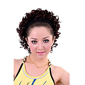 Middle Long Curly Dark Brown Hairpiece Ponytail