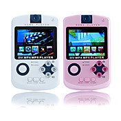 2,4 polegada mp4 jogador do jogo com a câmera digital (8gb, branco / rosa)