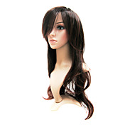Capless Extra Long High Quality Synthetic   Brown European Weave Hair Wigs 0988-1102 2T33
