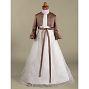 Long Sleeves Taffeta Flower Girl Jacket / Special Occasion Wrap