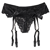 4 Straps Sexy Lace Suspender Belts & Thong Set Party Garters