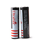 UltraFire Protected 3.7V 3000mAh Rechargeable BRC18650 Li-ion Batteries (2-Pack Black+White)(11190151)