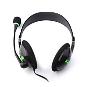 Yoro para auriculares estéreo de micrófono de los auriculares (negro)