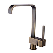 Antique Inspired Solid Brass Kitchen Faucet - Antique Brass Finish