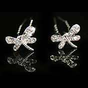 Strass Hochzeit Pins / Blumen, 2 Stück pro Los