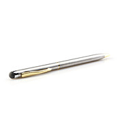 2-en-1 lápiz táctil bola de bolígrafo para iPad, libro de jugadas, Xoom, P1000 y raya (plata)