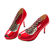 Leatherette Upper Stiletto Heel Platform With Animal Print Party/ Evening Shoes.More Colors Available