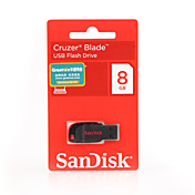8gb SanDisk Cruzer Blade USB-flash-drev (sort)