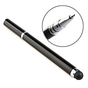 2-in-1 Sensative CapacitiveTouchpad Stylus + Ball Pen for iPhone and iPad(Black)