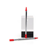 paire de toucher les parties métalliques stylet stylo pour 3ds (rouge)