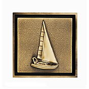 dreno de assoalho antigo de bronze (1018-LK-6041)