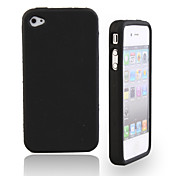 Silicone Protective Case for iPhone 4/4S (Black)
