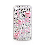 caso pvc com tampa de proteção jóia para iphone4