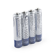 bty 1000mAh AAA Ni-MH batería recargable (4-pack)