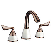 Classic Antique Brass Widespread Bathroom Sink Faucet