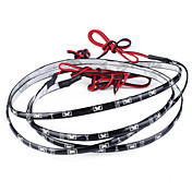 335 30 smd led auto flexibele strook licht (rood, waterdicht)