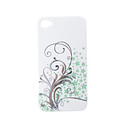 cartoon transparente borda protetora tampa da caixa de pvc para iphone 4 (branco)