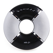Swim Ring USB/TF Mini Speaker with FM Radio and Flashing Light (black + white)