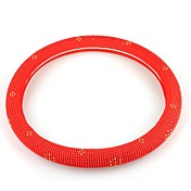 rosso auto Copriruota timone con perle di ferro intarsiato