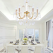 Lámpara Chandelier de Cristal con 6 Bombillas - LEBANON