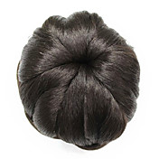 Synthetic Brown Curly Hairpiece Bun