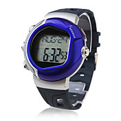 Calorie Counter Pulse Heart Rate Monitor Automatic Watch with Alarm - Blue