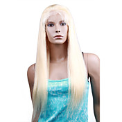Lace Front With Adjustable Strap At Back Straight 24" Indian Remy Lace Wig 26 Colors To Choose