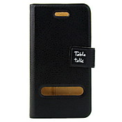 beschermende pu lederen case voor de iPhone 4 met beschermfolie (zwart)