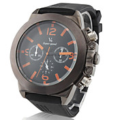 Reloj Pulsera PC Deportivo de Hombre de Silicona Negra