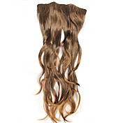 Fashion Light Brown Curly Clip In Hair Extension