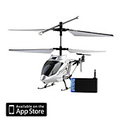 3-kanaals i-helicopter 777 tot 173 met gyro bestuurd door iphone / ipad / ipod iTouch (zilver)