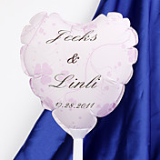 personalisierte herzförmigen Ballons Hochzeit - pink Klee