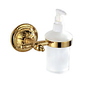 Liquid soap dispenser rack,Brass,Golden finish