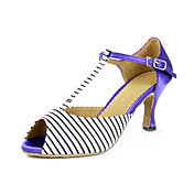 Leatherette/Satin Upper Dance Shoes Ballroom Latin Shoes for Women