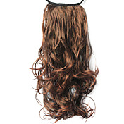 High Quality Synthetic 9.05" Natural Curly Dark Brown Ponytail