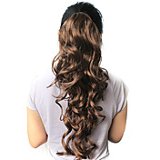 High Quality Synthetic 21.63" Dark Brown Curly Ponytail