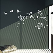 branche et les oiseaux stickers muraux (1985-P52)