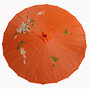 oranje zijden parasol