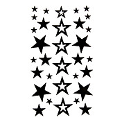 5 Stück Sterne wasserdicht temporäres Tattoo (17,5 cm * 10cm)