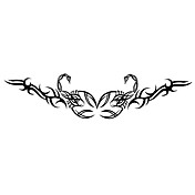 5 piezas de tatuajes temporales a prueba de agua (14 m * 4 cm)
